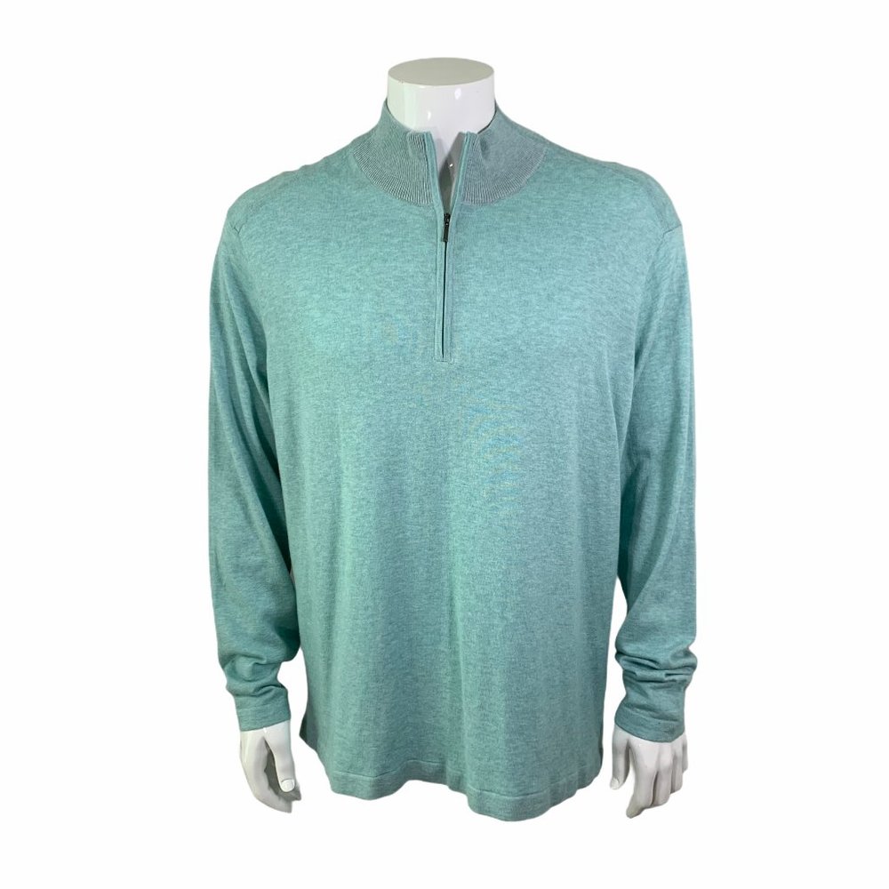 Bruno Ferraro Men's Cashmere Blend 1/4 Zip Sweater